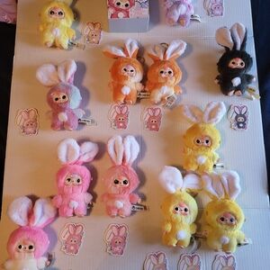 Colorful Plush Bunny Doll Collection